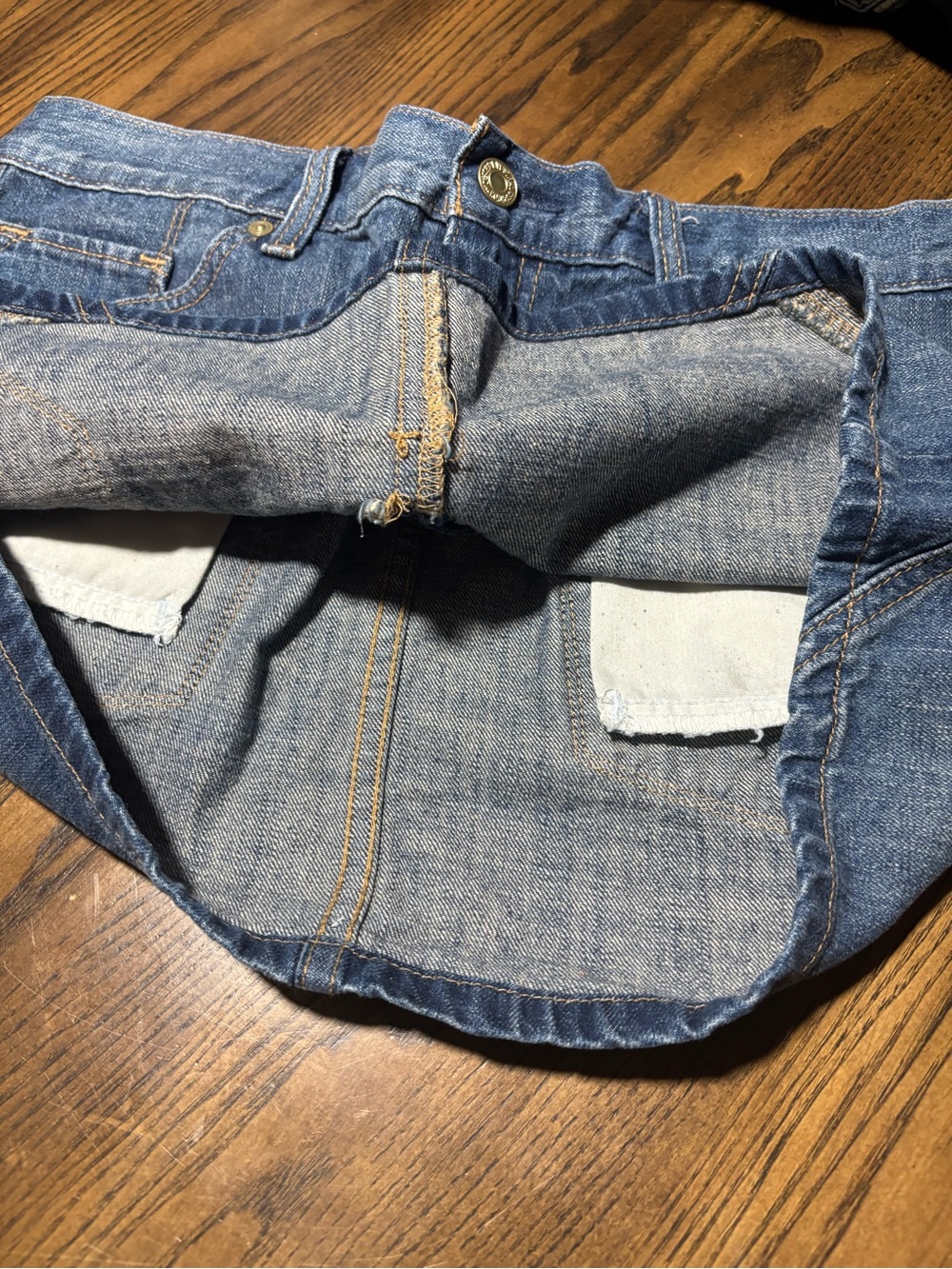 Levi's Light Blue Denim Mini Skirt - Picture 3 of 6